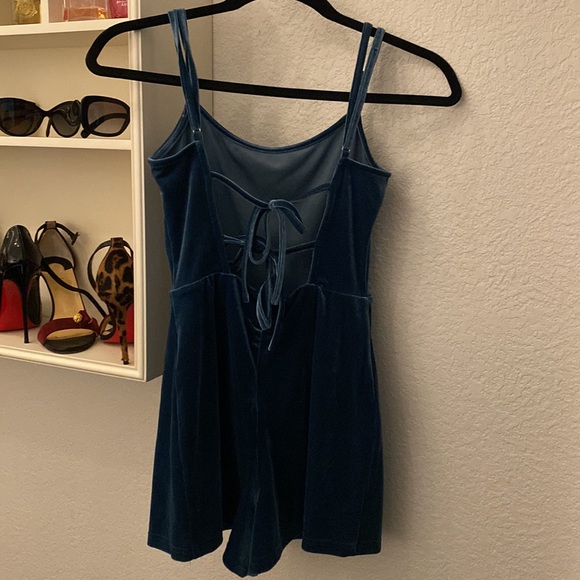 Teal romper from Urban Outfitters - Picture 3 of 4